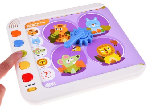 Interaktywny PANEL nauka emocji liczb figur Montessori
