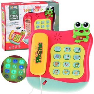 Interaktywny muzyczny TELEFON z przyciskami melodie światło TELEFONIK