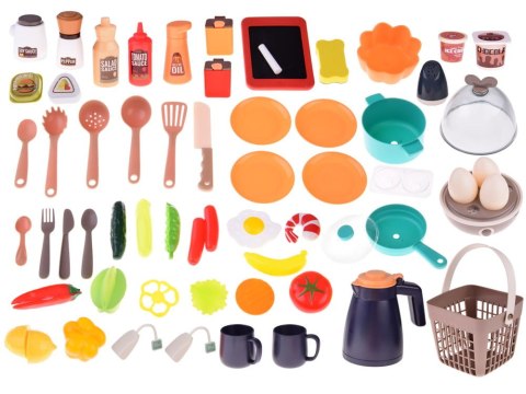 KUCHNIA garnki artykuły spożywcze naczynia - efekt gotowania para dźwięk światło