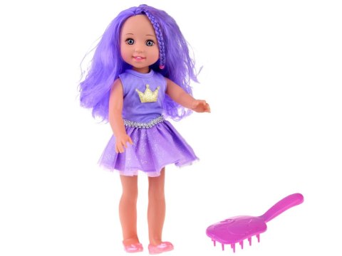 LALKA LALA z fioletowymi włosami 38 cm