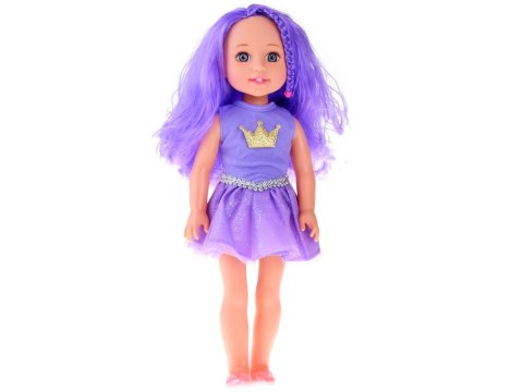 LALKA LALA z fioletowymi włosami 38 cm