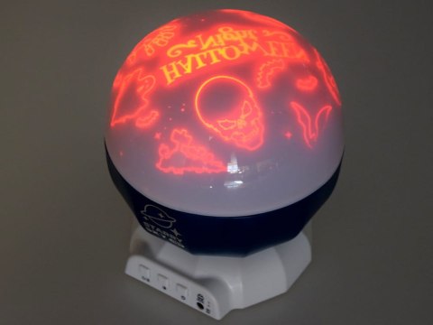 LAMPKA projektor RBG DINOZAURY JEDNOROŻCE Halloween 3 wzory muzyka