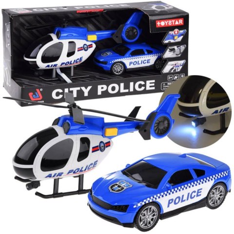 POJAZDY POLICYJNE auto helikopter dźwięk światło POLICJA