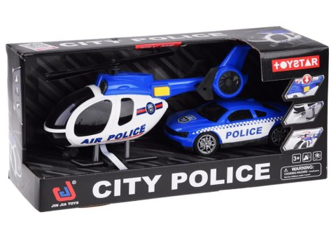 POJAZDY POLICYJNE auto helikopter dźwięk światło POLICJA