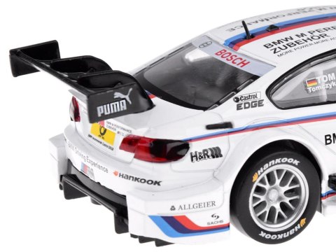 Auto metalowe sportowy model BMW M3 DTM skala 1:32 dźwięki światła