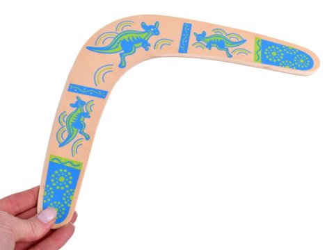 Drewniany BUMERANG rzut w dal rzucaj i łap