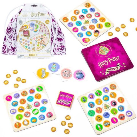 Gra Bingo Harry Potter gra towarzyska dla fanów przygód Hogwartu