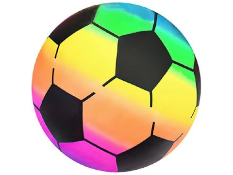 Gumowa kolorowa tęczowa lekka piłka do gry zabawy 9" 23cm dla dzieci