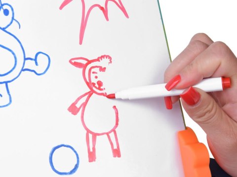 Tablica magnetyczna 2w1 do rysowania układanka puzzle magnetyczne zwierzątka