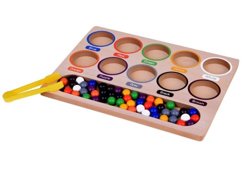 Kolorowe Kulki Układanka Montessori Mozaika Sorter nauka kolorów