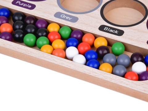 Kolorowe Kulki Układanka Montessori Mozaika Sorter nauka kolorów