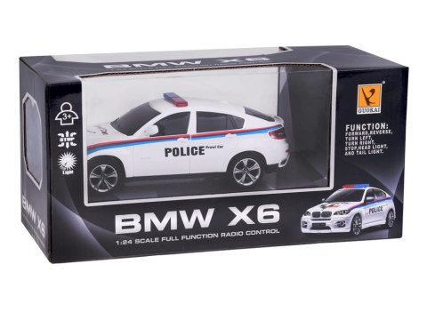 POLICJA Sportowy radiowóz BMW X6 auto sterowane na pilota
