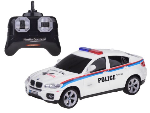POLICJA Sportowy radiowóz BMW X6 auto sterowane na pilota