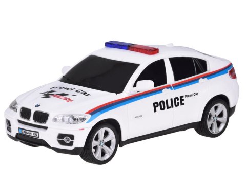 POLICJA Sportowy radiowóz BMW X6 auto sterowane na pilota