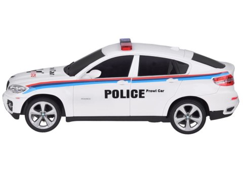 POLICJA Sportowy radiowóz BMW X6 auto sterowane na pilota
