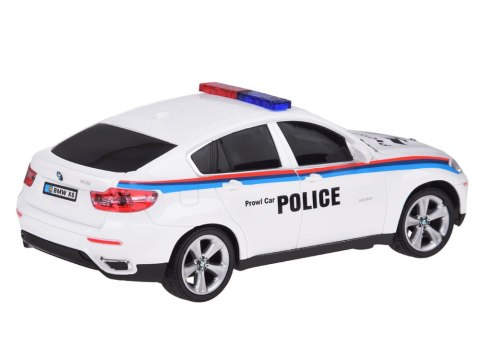 POLICJA Sportowy radiowóz BMW X6 auto sterowane na pilota