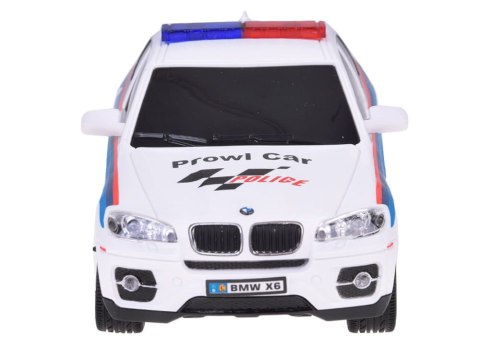 POLICJA Sportowy radiowóz BMW X6 auto sterowane na pilota