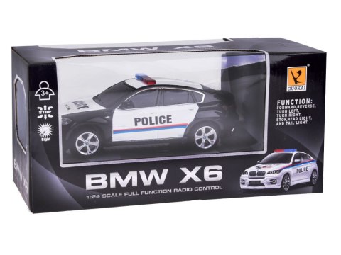POLICJA Sportowy radiowóz BMW X6 auto sterowane na pilota
