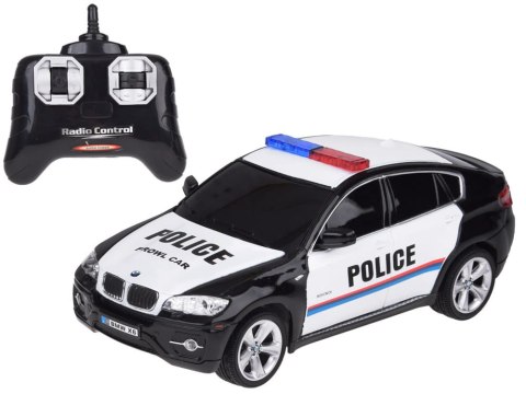 POLICJA Sportowy radiowóz BMW X6 auto sterowane na pilota