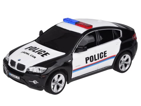 POLICJA Sportowy radiowóz BMW X6 auto sterowane na pilota