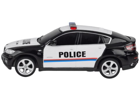 POLICJA Sportowy radiowóz BMW X6 auto sterowane na pilota