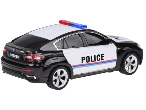 POLICJA Sportowy radiowóz BMW X6 auto sterowane na pilota