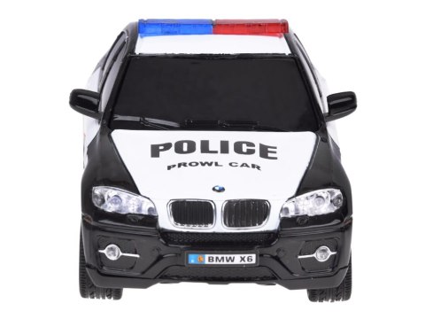 POLICJA Sportowy radiowóz BMW X6 auto sterowane na pilota