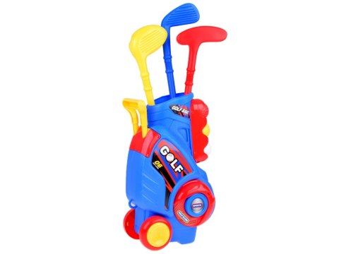 Zestaw do gry Mini Golf kije + piłki + stojak na kółkach