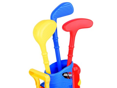 Zestaw do gry Mini Golf kije + piłki + stojak na kółkach