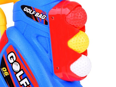 Zestaw do gry Mini Golf kije + piłki + stojak na kółkach
