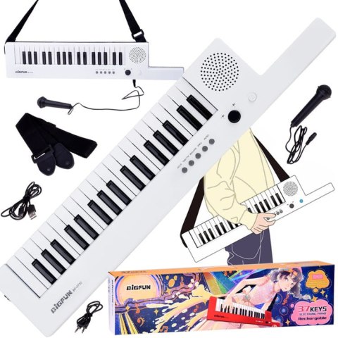 Organy Elektroniczne Keyboard z uchwytem muzyczna zabawka 37 klawiszy