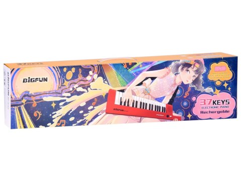 Organy Elektroniczne Keyboard z uchwytem muzyczna zabawka 37 klawiszy