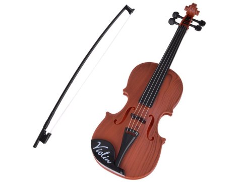 Plastikowe skrzypce ze smyczkiem zabawka dla dziecka 42 cm