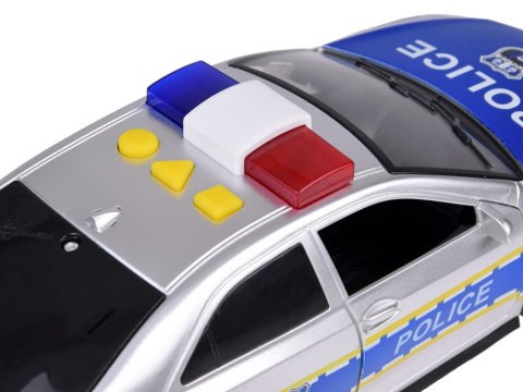 Policja autko radiowóz policyjny dźwięk i światło otwierane drzwi
