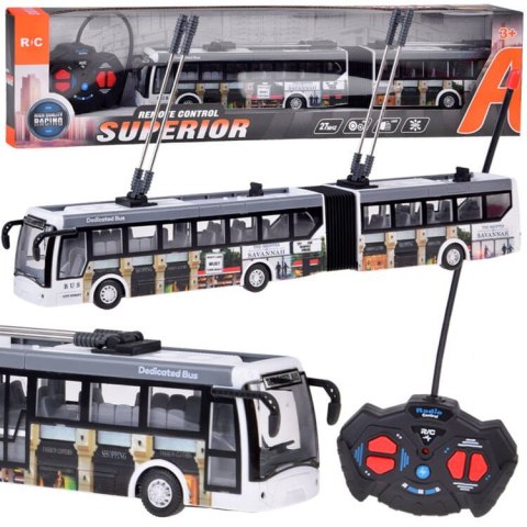 Trolejbus zdalnie sterowany na pilota 36 cm autobus miejski