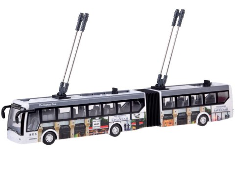 Trolejbus zdalnie sterowany na pilota 36 cm autobus miejski