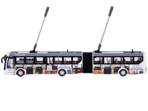 Trolejbus zdalnie sterowany na pilota 36 cm autobus miejski