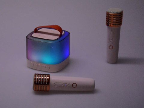 Mikrofony z głośnikiem bezprzewodowy + bluetooth + 2 mikrofony
