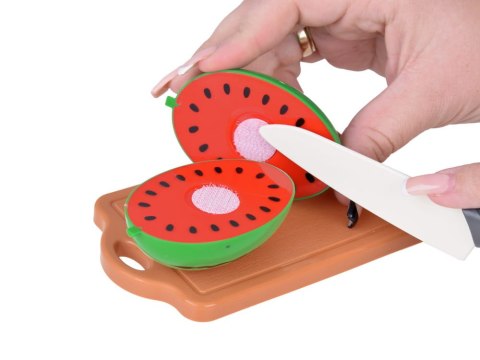 Plastikowe Owoce do Krojenia + Deska Nóż Zestaw do Zabawy w Kuchni