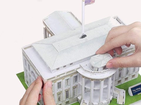 Przestrzenne Puzzle 3D BIAŁY DOM budowle