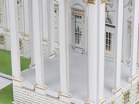 Przestrzenne Puzzle 3D BIAŁY DOM budowle