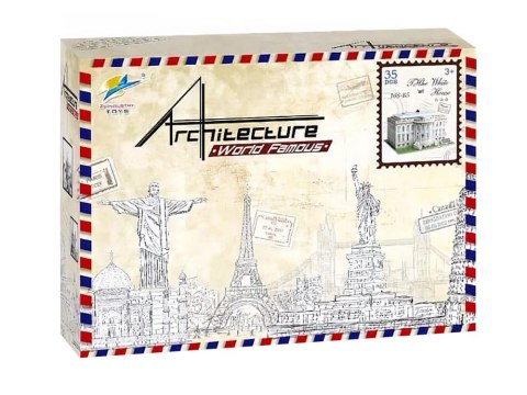 Przestrzenne Puzzle 3D BIAŁY DOM budowle