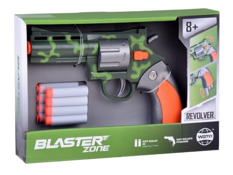 Zestaw Rewolwer Pistolet + Piankowe naboje Zabawa w strzelanie