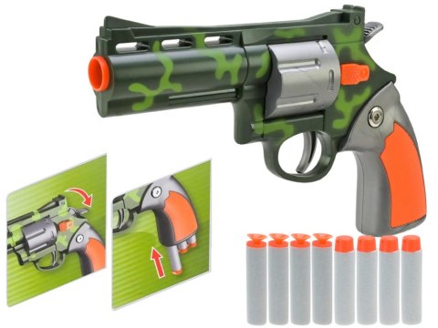 Zestaw Rewolwer Pistolet + Piankowe naboje Zabawa w strzelanie