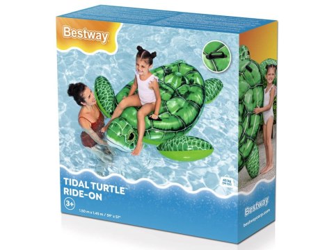 Dmuchany materac z uchwytami ŻÓŁW Bestway 41524