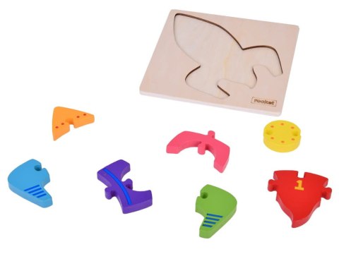 Rakieta Puzzle drewniane Edukacyjna układanka dla dziecka