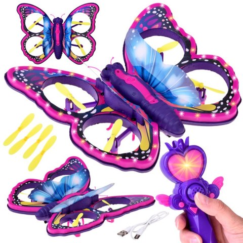 Bajecznie kolorowy Motyl Dron sterowany za pomocą Magicznej Różdżki