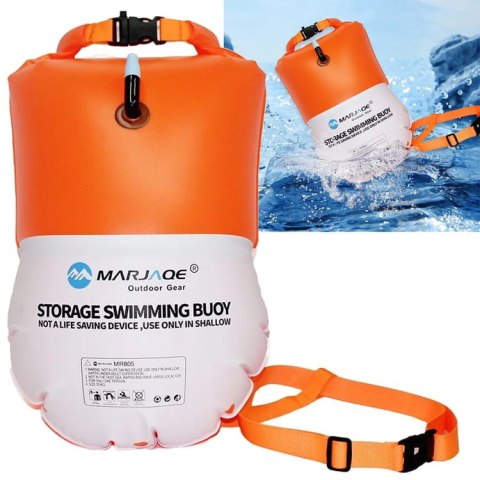 Dmuchana Bojka Asekuracyjna do Pływania Suchy Dry Bag 10L