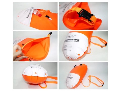 Dmuchana Bojka Asekuracyjna do Pływania Suchy Dry Bag 10L