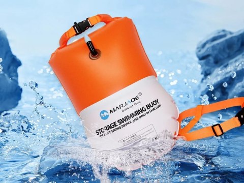 Dmuchana Bojka Asekuracyjna do Pływania Suchy Dry Bag 10L